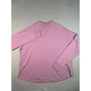 Madewell Mock Neck Sweater Lilac Purple‎ Merino Wool Blend Size M